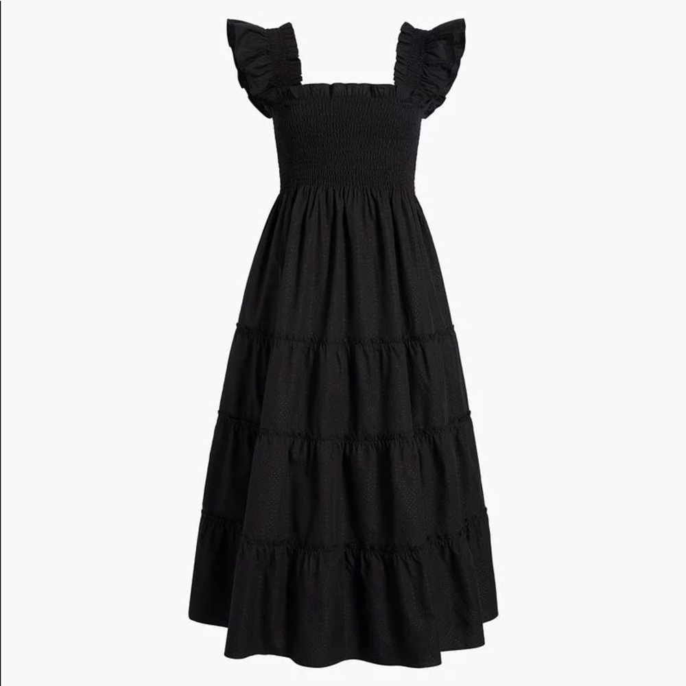 Hill House Ellie Nap Dress - Sheer Black Swiss Dot. XXS. NWT, original packaging